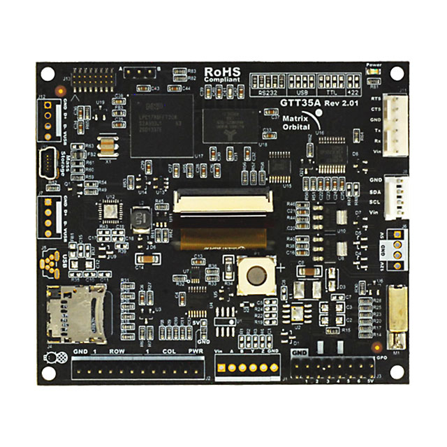 GTT35A-TPR-BLM-B0-H1-CS-V5 Matrix Orbital  Modules d'affichage - LCD OLED Graphic